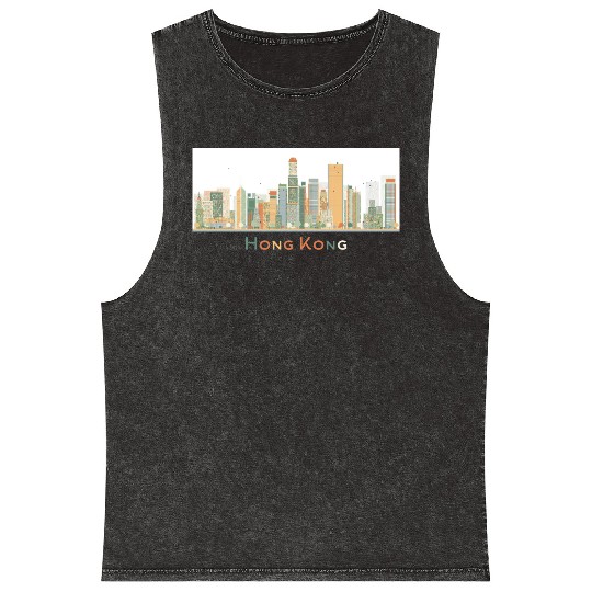 hongkong Mineral Wash Tank Tops