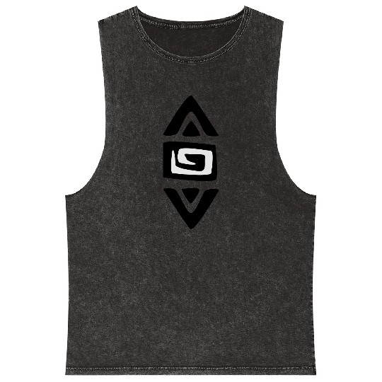 Native American Symbol Mineral Wash Tank Tops