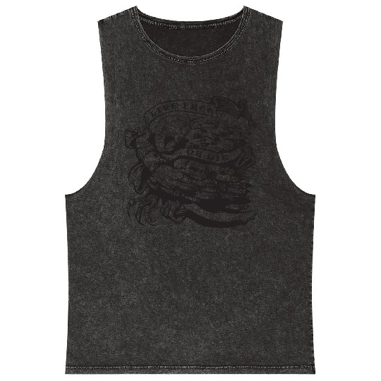 Live Free or Die Mineral Wash Tank Tops
