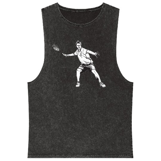 tennis player Mineral Wash Tank Tops