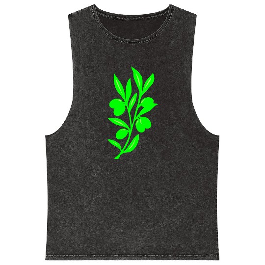 Olive Mineral Wash Tank Tops