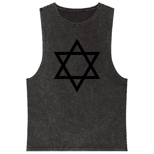 Star of David Mineral Wash Tank Tops