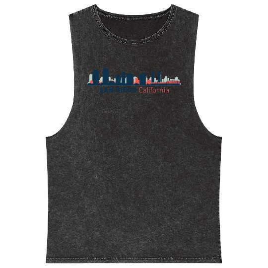 San Diego, California Mineral Wash Tank Tops