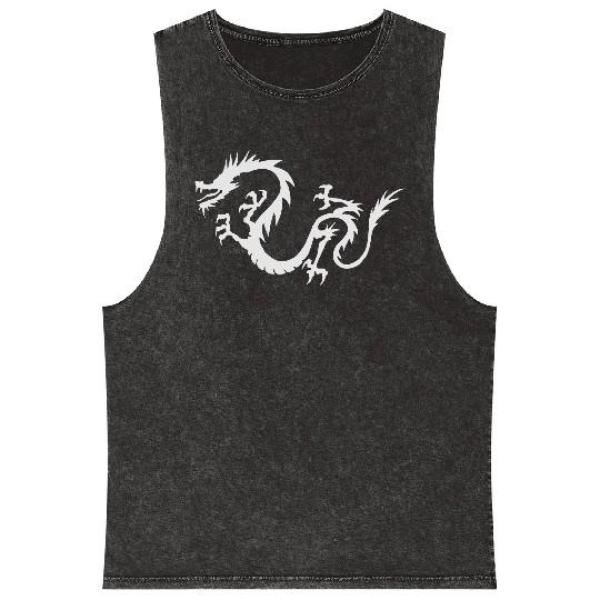 Chinese Dragon Mineral Wash Tank Tops