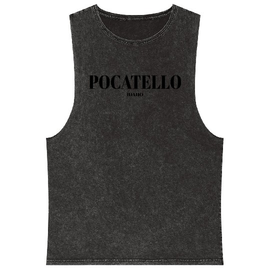 IDAHO POCATELLO US DESIGNER EDITION Mineral Wash Tank Tops