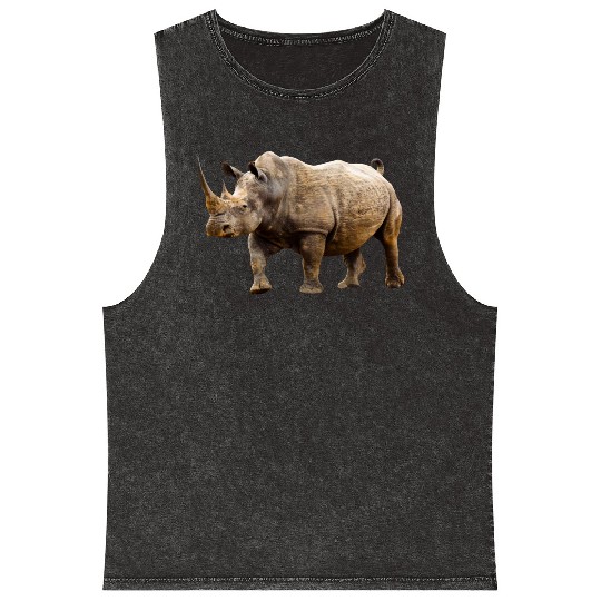 rhinoceros hippo nashorn1 Mineral Wash Tank Tops