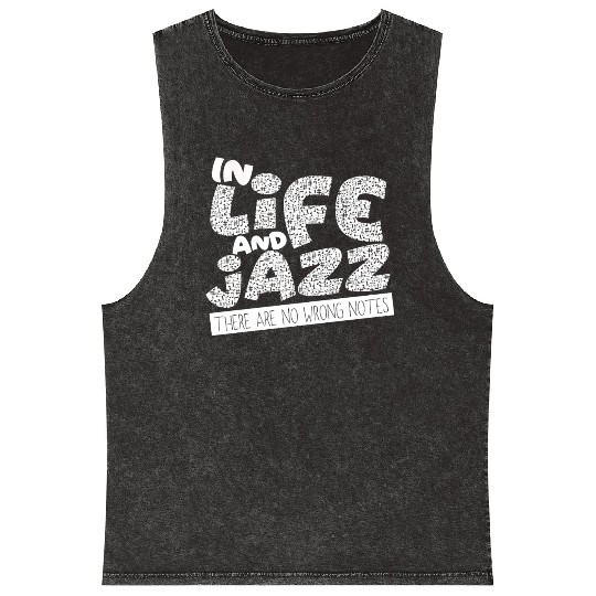 Jazz - Trumpet - Saxophone - Music - I love Jazz Mineral Wash Tank Tops