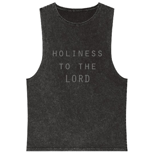 Holiness to the LORD grey Mineral Wash Tank Tops