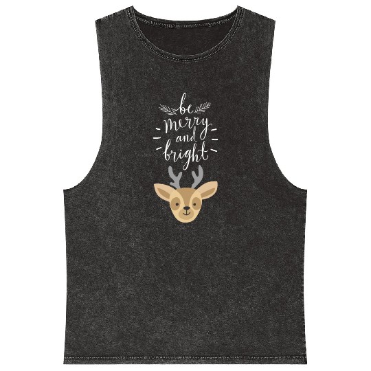 Merry and bright Mineral Wash Tank Tops