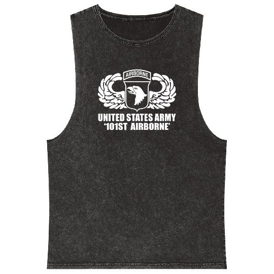 US Army 101st Airborne Wing Mineral Wash Tank Tops