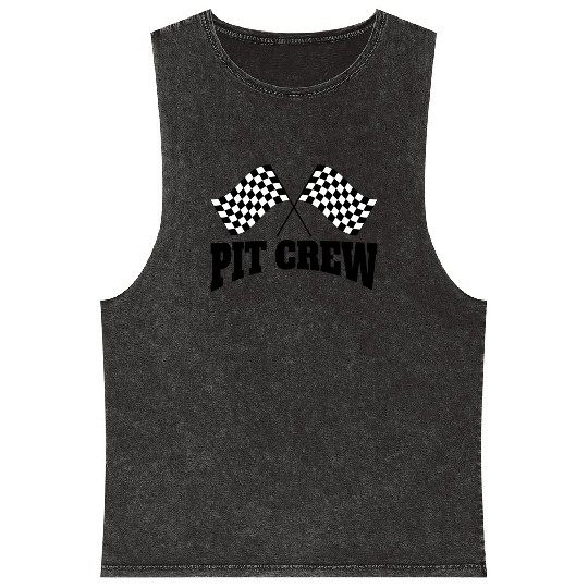 Pit Crew Racing Team Sports Racers Track Pit Stops Mineral Wash Tank Tops