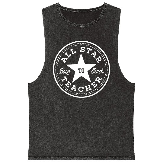 All star teacher Mineral Wash Tank Tops