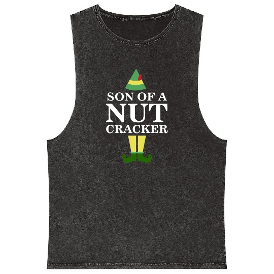 Funny Son of A Nutcracker Christmas Movie Quote Mineral Wash Tank Tops
