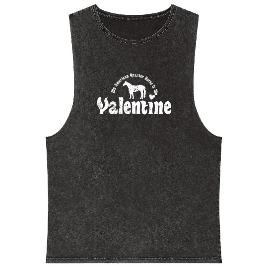 My Anti Valentine American Quarter Horse Mineral Wash Tank Tops