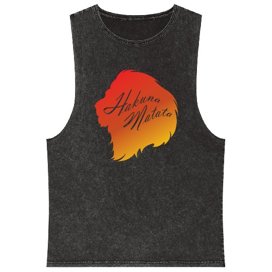 Hakuna Matata Mineral Wash Tank Tops