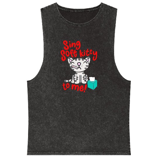 Theory Sing Soft Kitty Song Mineral Wash Tank Tops