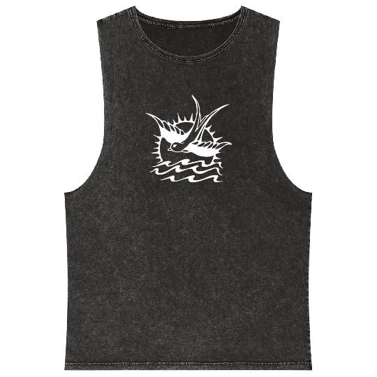 New Design Sparrow Johnny Depp Inspired Mineral Wash Tank Tops