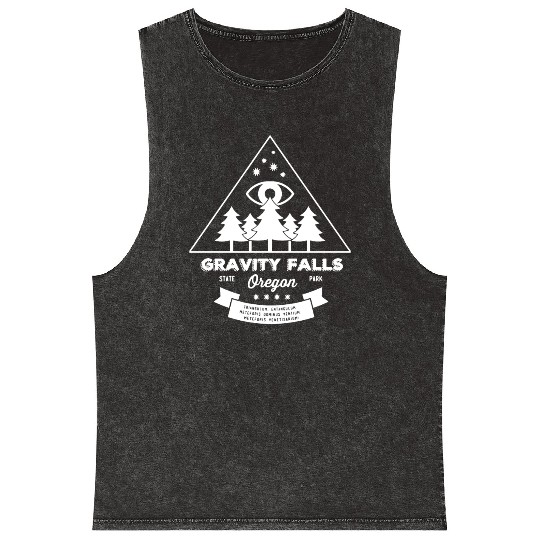 Visit Gravity Falls Mineral Wash Tank Tops