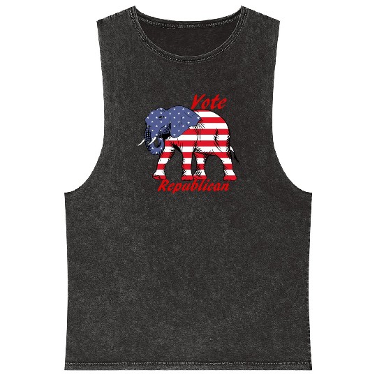 Vote Republican Mineral Wash Tank Tops