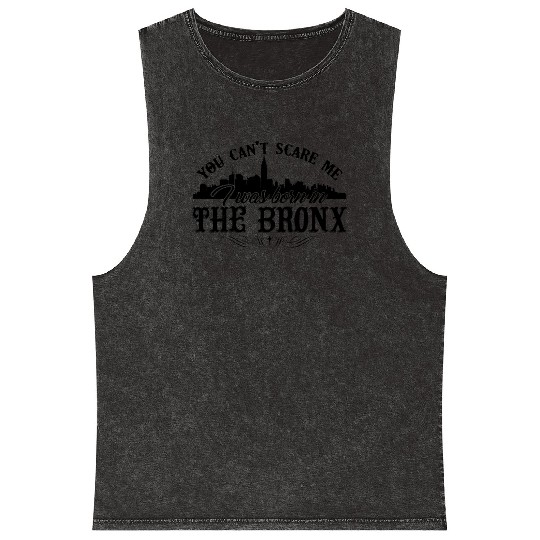 Bronx Mineral Wash Tank Tops - I Was Born In The Bronx Mineral Wash Tank Tops