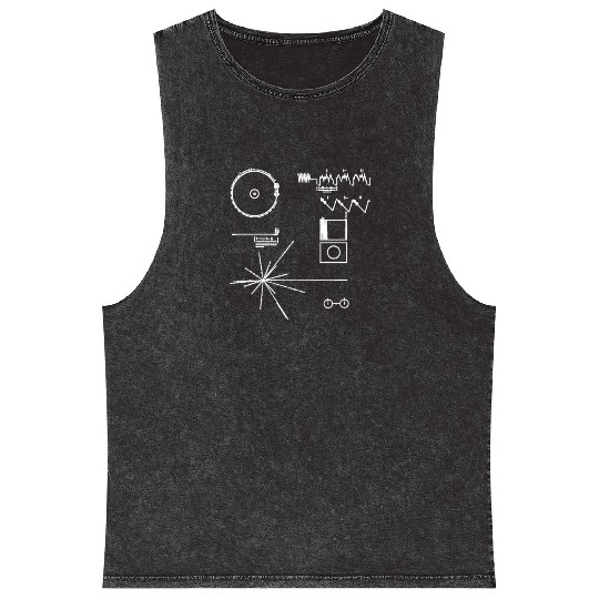 golden record NASA voyager space official images Mineral Wash Tank Tops