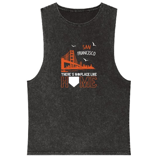 Baseball - san francisco my home Mineral Wash Tank Tops