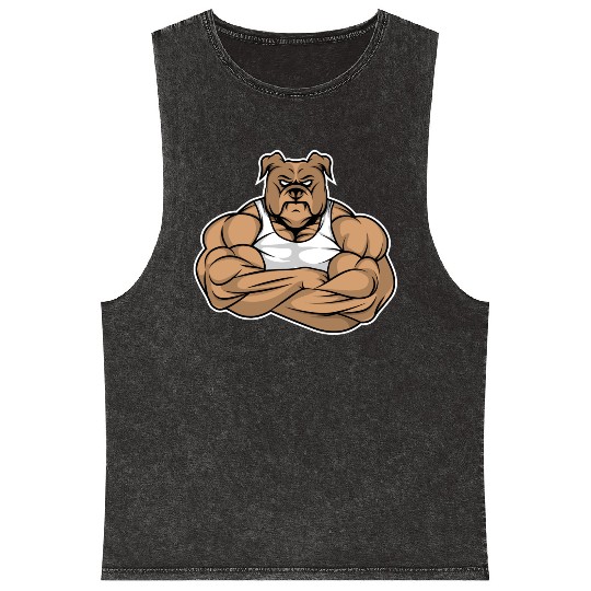 Dog Canine Pet Bulldog Pitbull Doberman Pug Gift I Mineral Wash Tank Tops