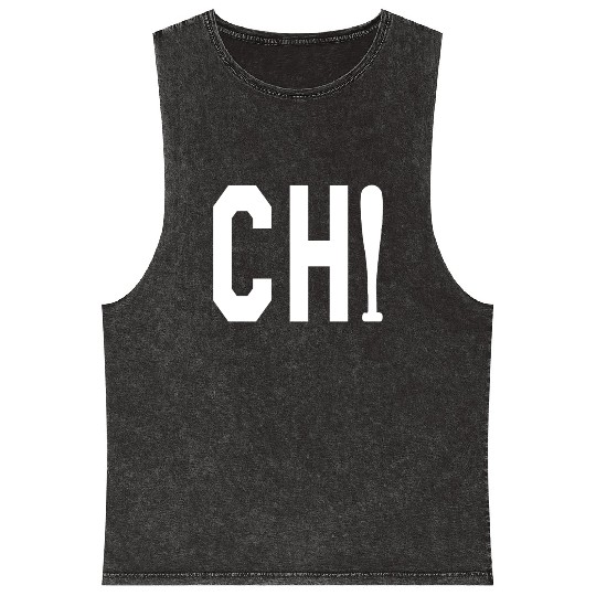 Chicago Cubs CHI baseball Bat Vintage Chicago Tri Mineral Wash Tank Tops