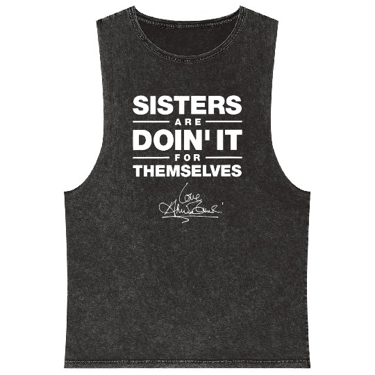 sister are doin it for themselves love sister Mineral Wash Tank Tops