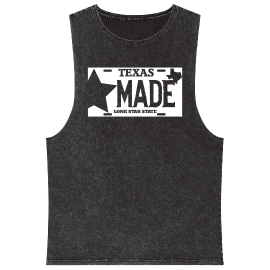 Texas - texas made lone star license plate Mineral Wash Tank Tops