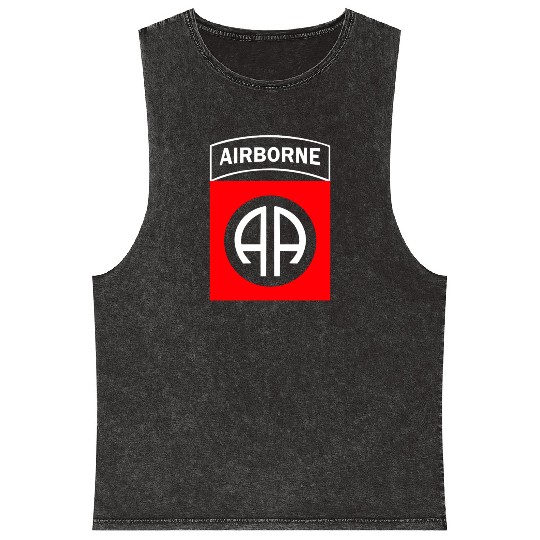 82ND AIRBORNE us army airborne ranger Mineral Wash Tank Tops