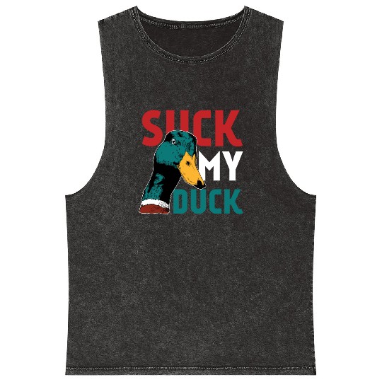 Animal Print - Suck Duck Mineral Wash Tank Tops