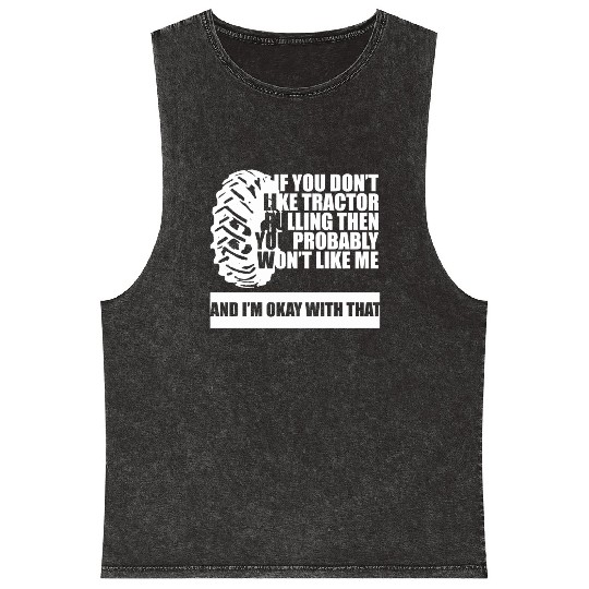 Tractor Pulling Farm Lover Mineral Wash Tank Tops