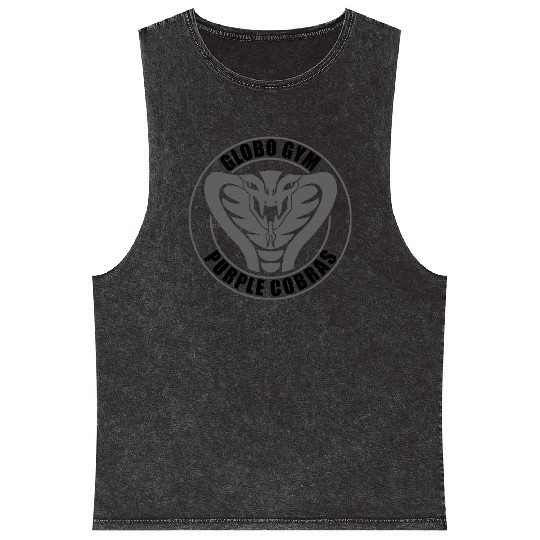Globo Gym Purple Cobras Mineral Wash Tank Tops