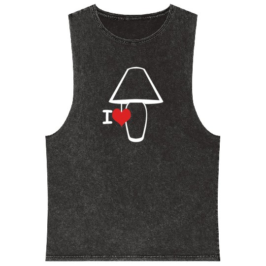 I Love Lamp Mineral Wash Tank Tops