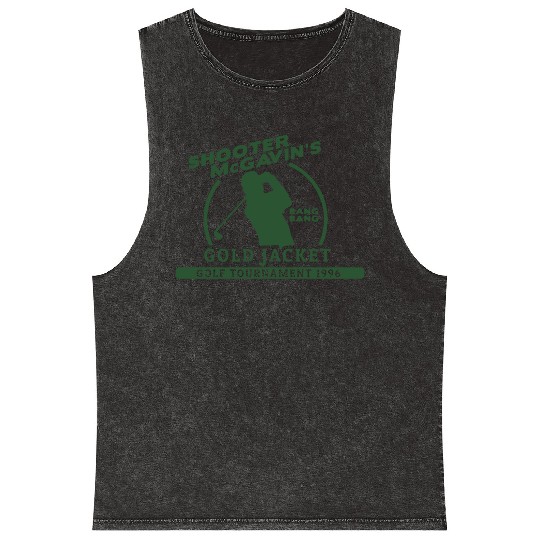 Shooter McGavin Funny Golf Mineral Wash Tank Tops