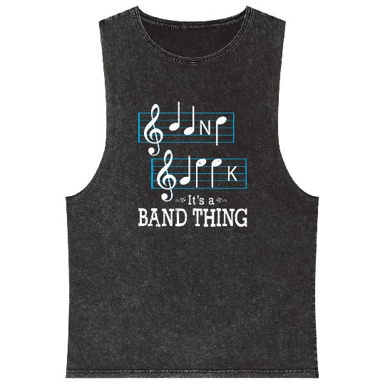 Musicians Band Geek music nout Spelling Funny Mineral Wash Tank Tops