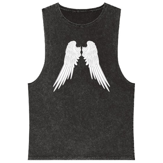 Angel Wings Mineral Wash Tank Tops