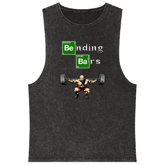 Bending Bars Walter White Gym Motivation Mineral Wash Tank Tops