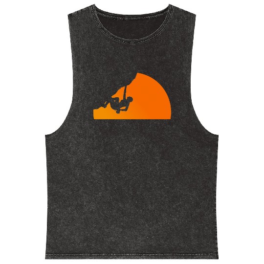 Climbing Sun - Climbing, Bouldering, Mountains, Gi Mineral Wash Tank Tops