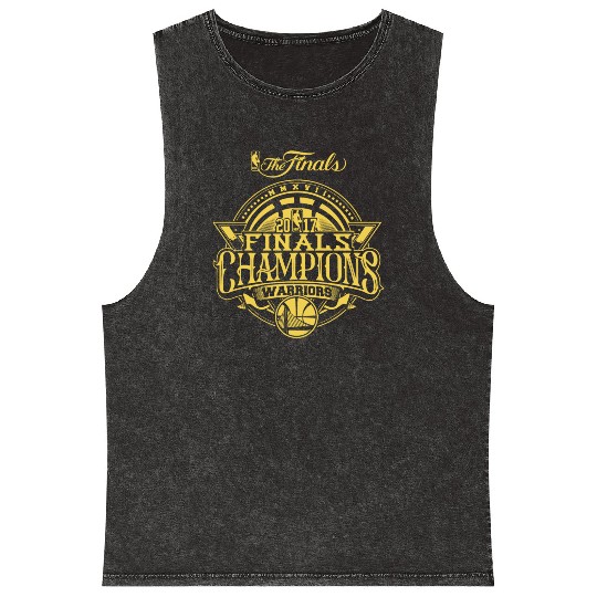 Golden State Warriors Finals Champions 2017 Mineral Wash Tank Tops