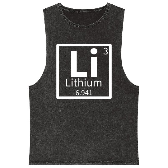 Lithium — Periodic Table Element 3 Mineral Wash Tank Tops