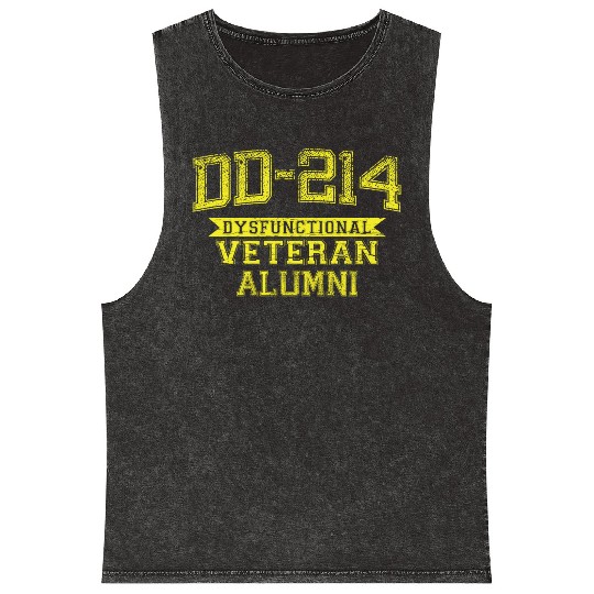 DD-214 DYSFUNCTIONAL VETERAN ALUMNI Mineral Wash Tank Tops