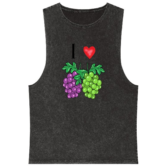 I love grape Mineral Wash Tank Tops