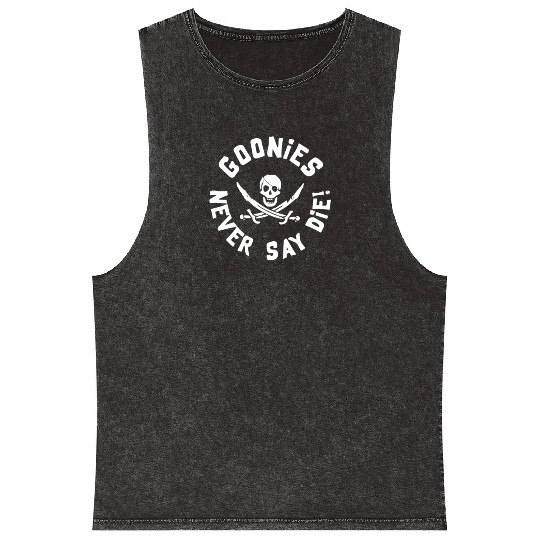 Goonies Never Say Die Mineral Wash Tank Tops