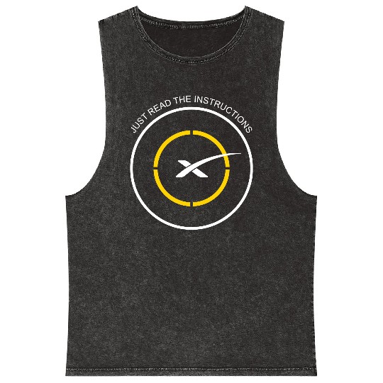 Read The Instructions SpaceX Droneship Elon Musk Mineral Wash Tank Tops