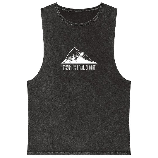 Sisyphus Finally Quit Mineral Wash Tank Tops Philosophy Geek Educat