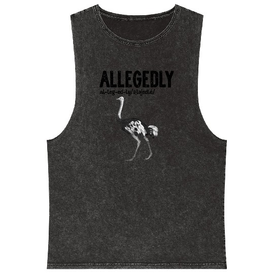 Letterkenny Allegedly English Teacher Gift Mineral Wash Tank Tops