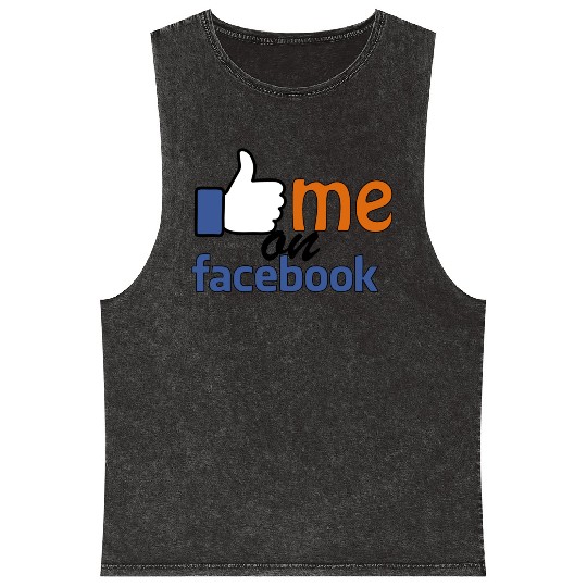 like me on facebook Mineral Wash Tank Tops