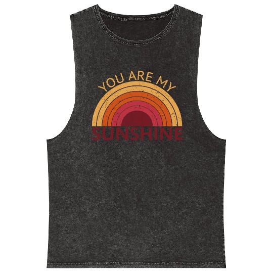 You Are My Sunshine Mineral Wash Tank Tops